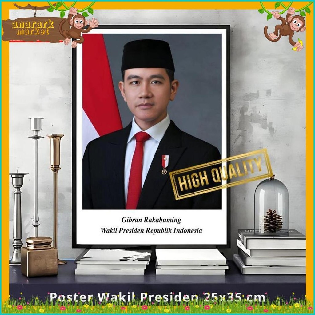 Jual Poster Foto Presiden Dan Wakil Terpilih 2024 Gambar Garuda Prabowo