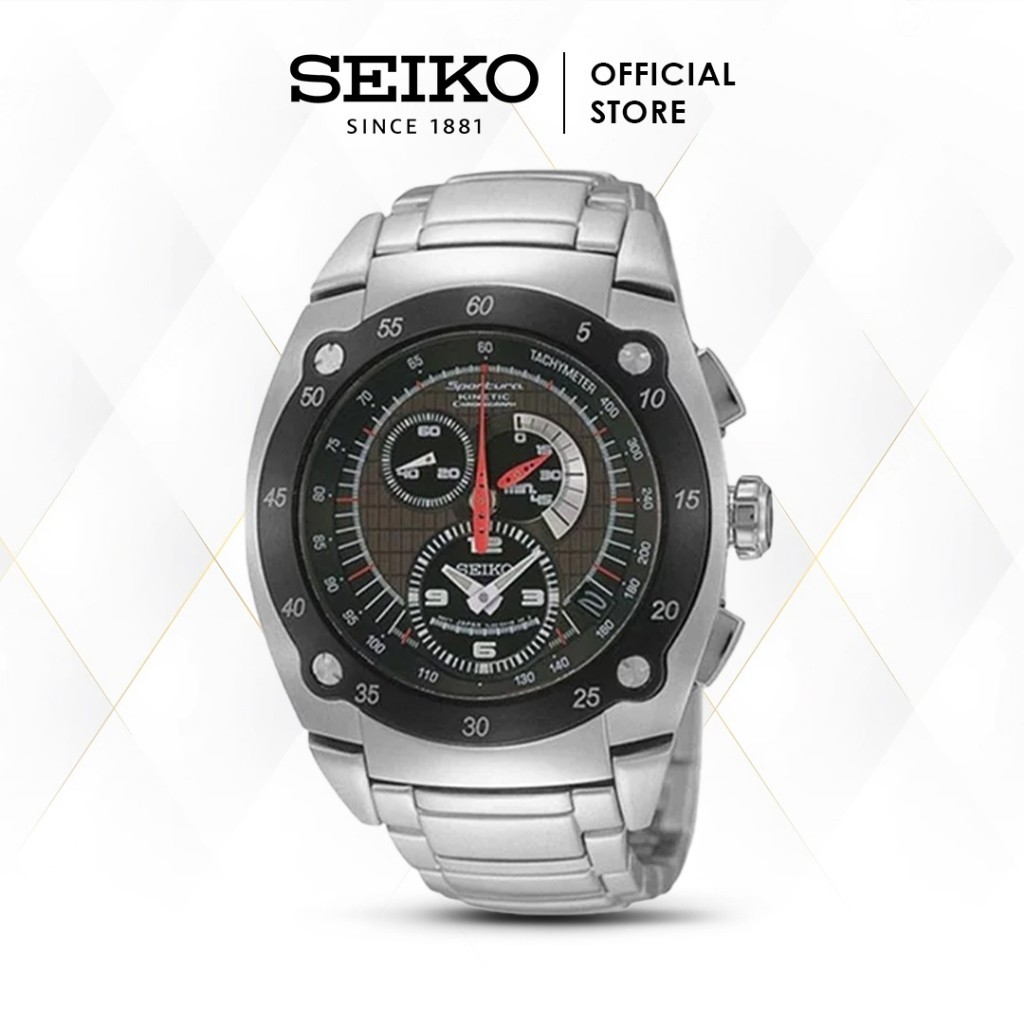 Jual Seiko Sportura Kinetic Chronograph SNL043P1 SNL043 Sapphire Stainless Original Shopee Indonesia