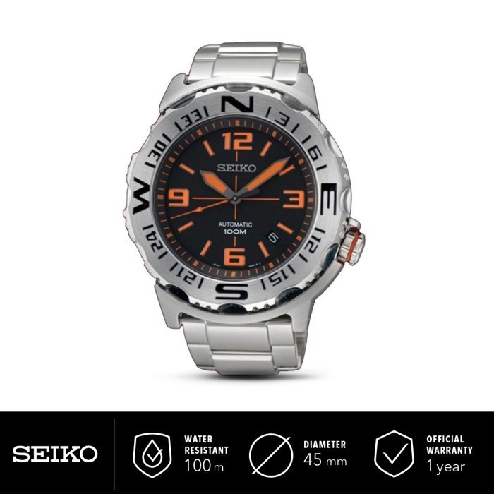 Jual Jam Tangan Pria Seiko Diver SRP443K1 Automatic Silver Orange Original Shopee Indonesia