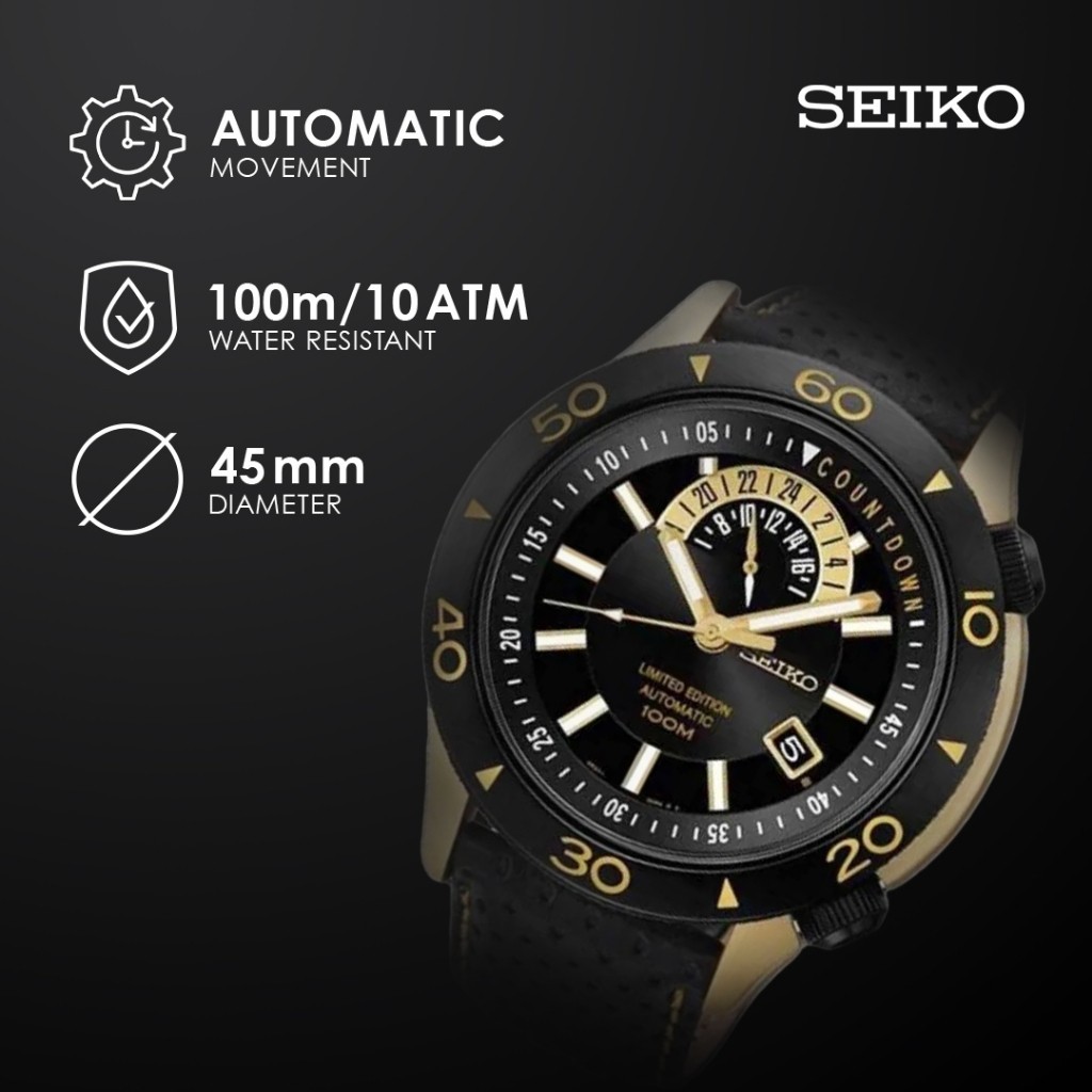 Jual Jam Tangan Pria Seiko Automatic Leather SSA188K1 Limited Original Shopee Indonesia
