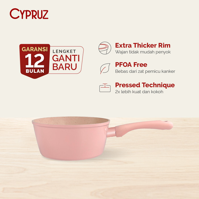 Jual Cypruz Panci Susu Anti Lengket Sauce Pan Premium Forged Series ...