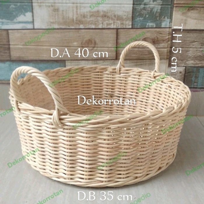 Jual keranjang rotan bulat besar wedding | Shopee Indonesia