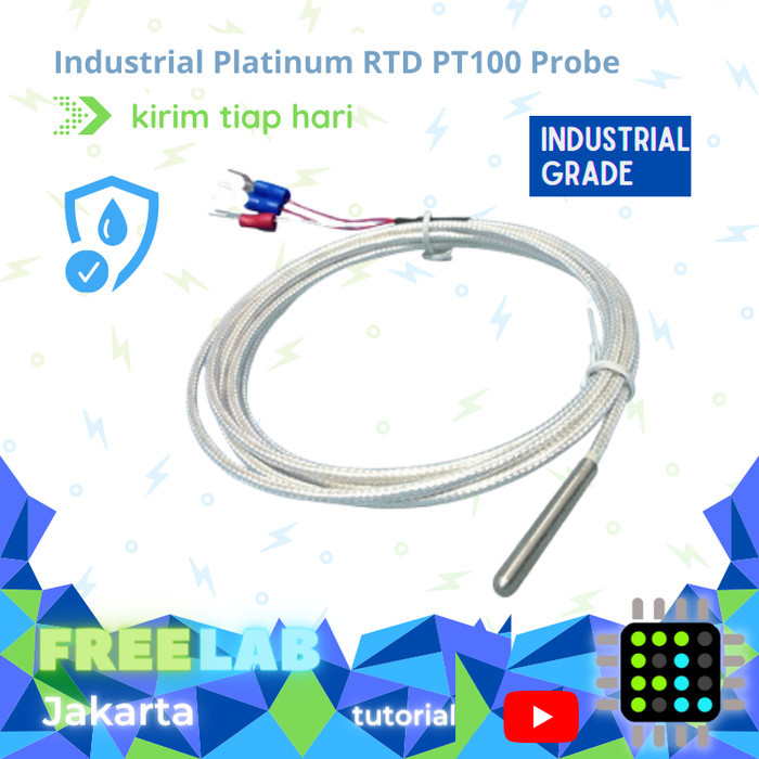 Jual Platinum PT100 Probe RTD Temperature Sensor Suhu Industrial u ...