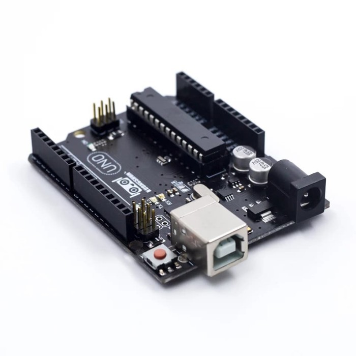 Jual Arduino Uno R3B Black Edition Atmega328P Dip Mega16U2 Original ...