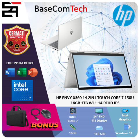 HP Envy X360 intel Core i7-150U 16GB/1TB inch FHD IPS  Touchscreen Flip 360° Windows