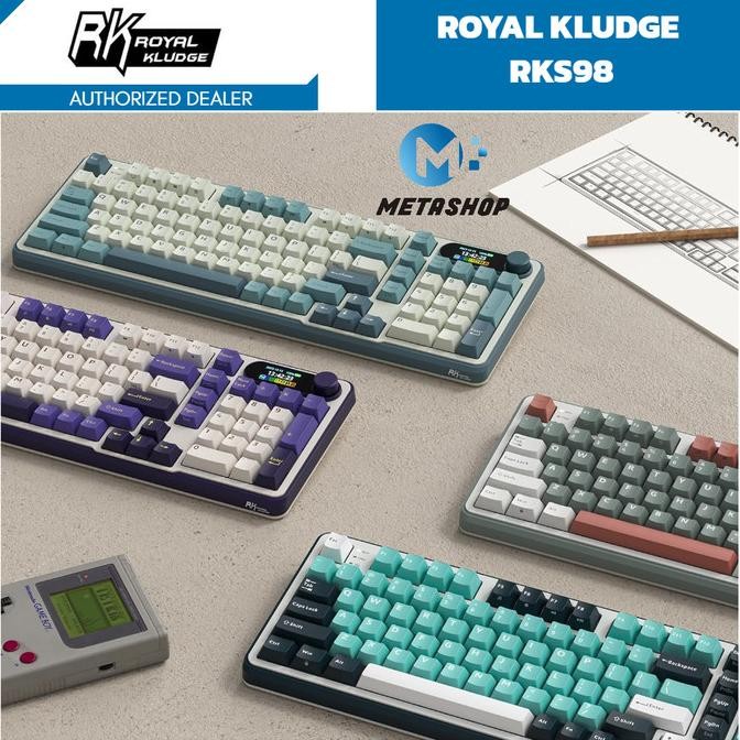 Jual BEBAS ONGKIR - Royal Kludge RKS98 TFT Screen Mechanical Keyboard ...
