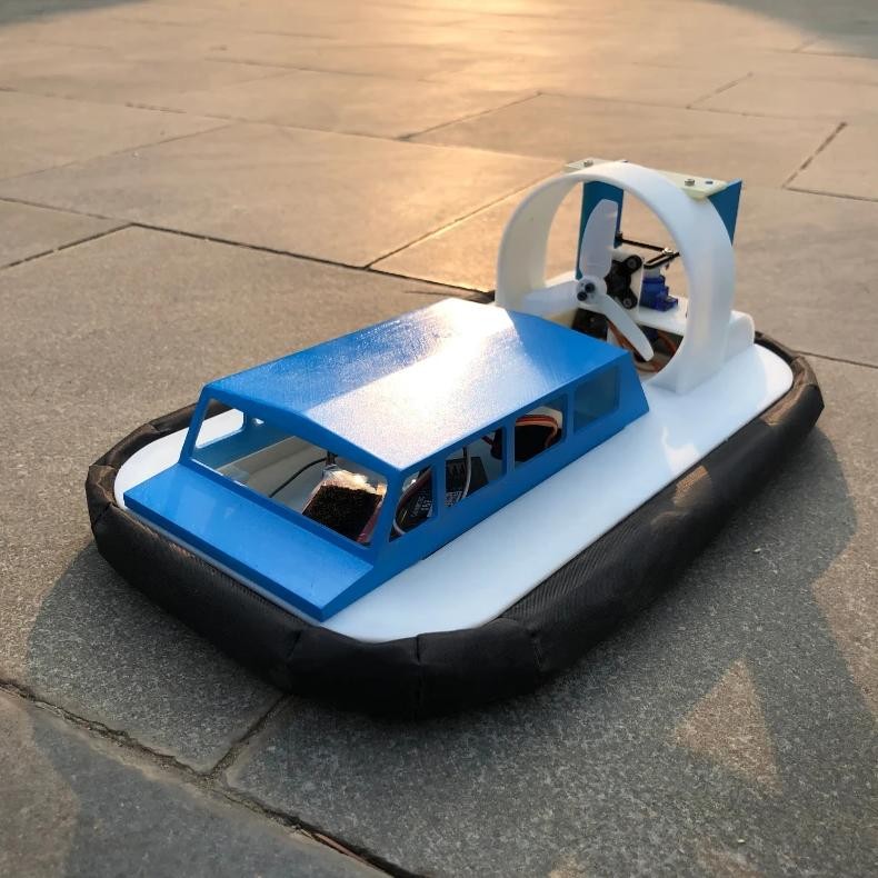 Jual RC HOVERCRAFT FINISHED MODEL DIY KIT AMPHIBIOUS WIND POWERED BOAT ...
