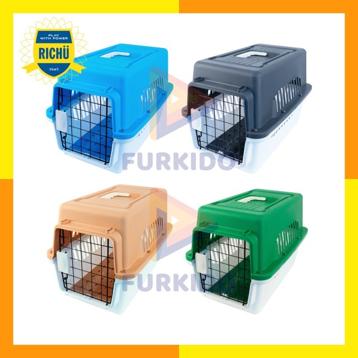 Jual Richu Pet Cargo / Carrier / Kennel Box (52 X 32 X 34 Cm) | Shopee ...