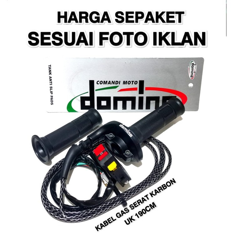 Jual Gas Spontan Domino Kabel Gas Serat Karbon Carbon Uk Cm Universal Shopee Indonesia