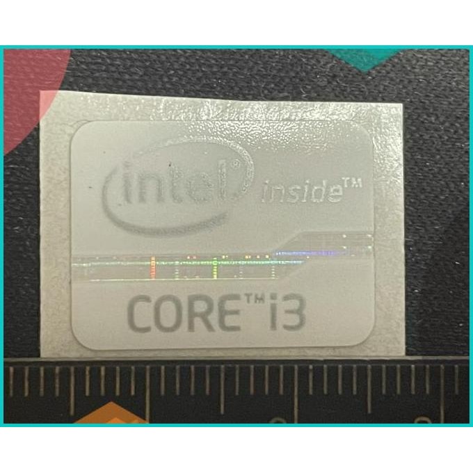 Jual Sticker logo intel Core i3 gen2/3 putih ori 11OKTZ4 sparepart ...