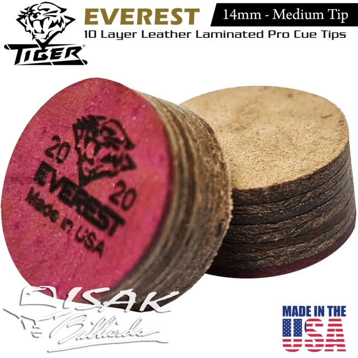 Jual HARGA DISC - Everest Cue Tip - Laminated Layer Tips by Tiger ...