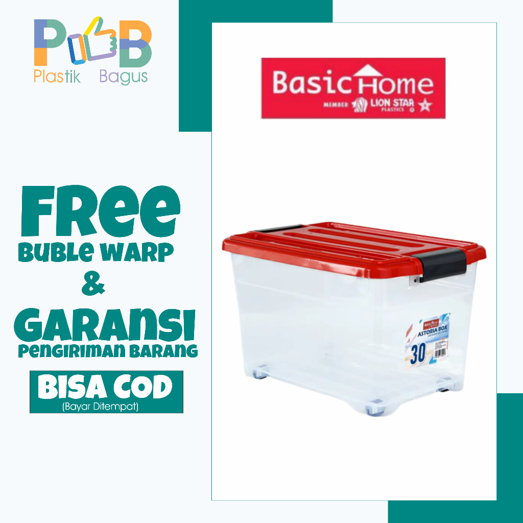 Jual kontainer box kotak 30 liter BVC-1 ASTORIA container basic home ...