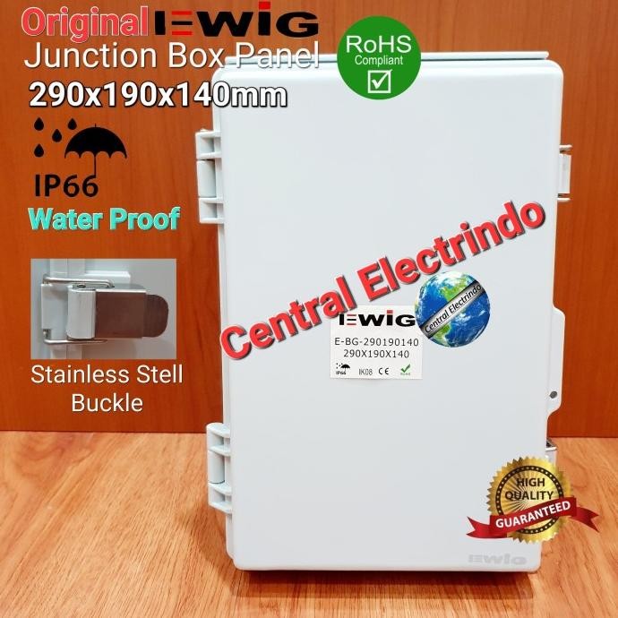 Jual READY Junction Box Panel BG 290190140mm Plastik ABS EWIG With Base ...