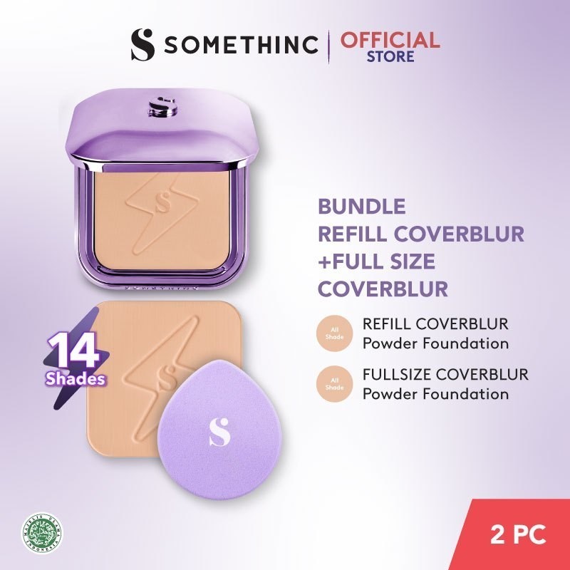 Jual SOMETHINC [2 PCS] REFILL Copy Paste COVERBLUR ® Powder Foundation ...
