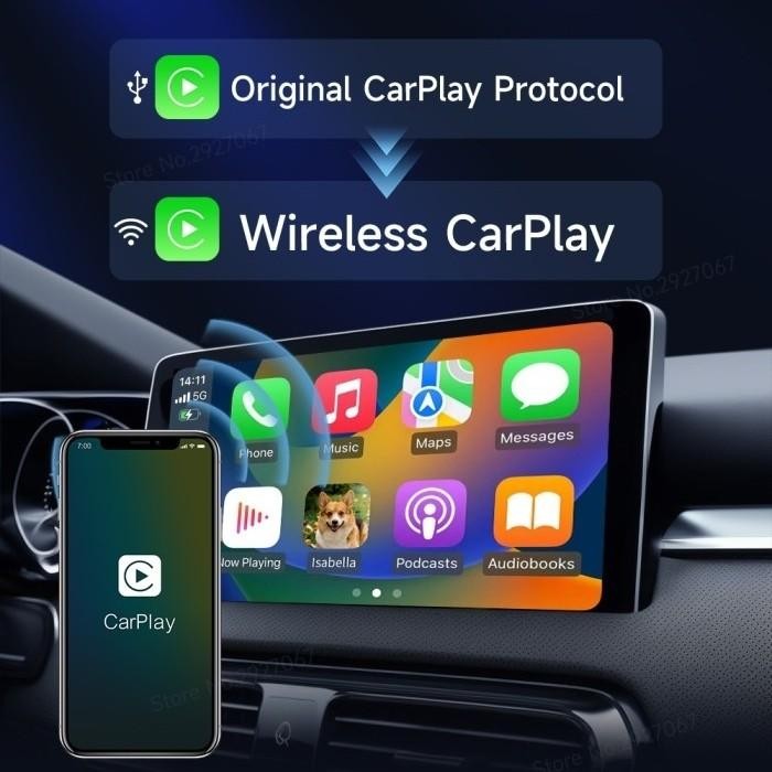 Jual Carlinkit 5.0 2Air Wireless Carplay Android Auto Adapter | Shopee ...
