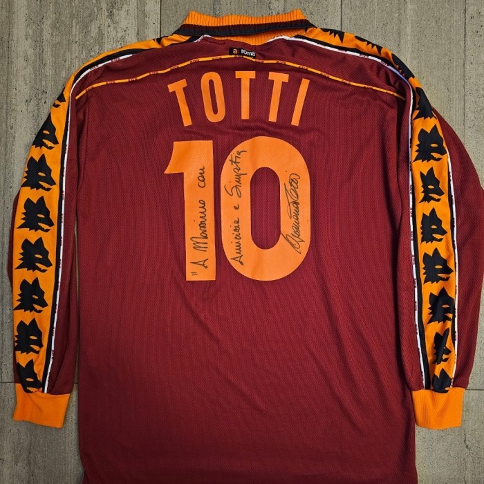 Maillot D'entraînement AS Roma – Diadora – 1999/2000 – Taille S – Totti (Neuf Avec étiquettes)