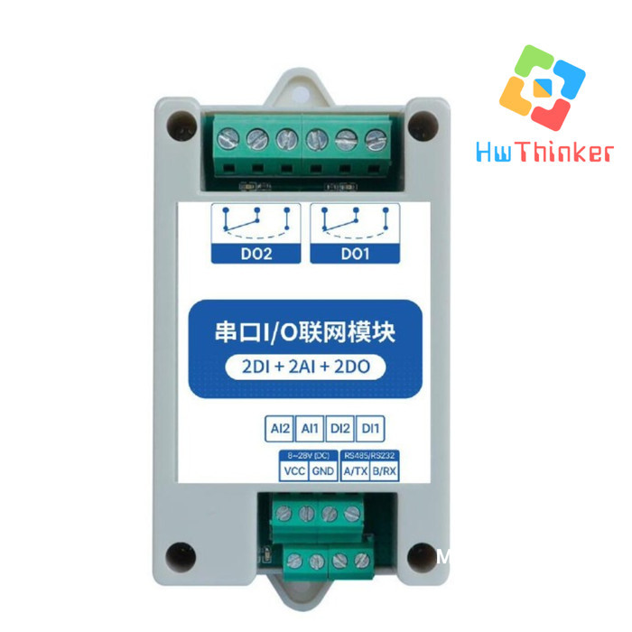 Jual Ebyte Ma01-Aacx2220 Rs485 2Di+2Ai+2Do Modbus Rtu I/O Data ...