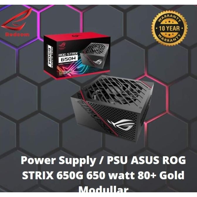 Jual Power Supply / PSU ASUS ROG STRIX 650G 650 watt 80+ Gold Modullar ...