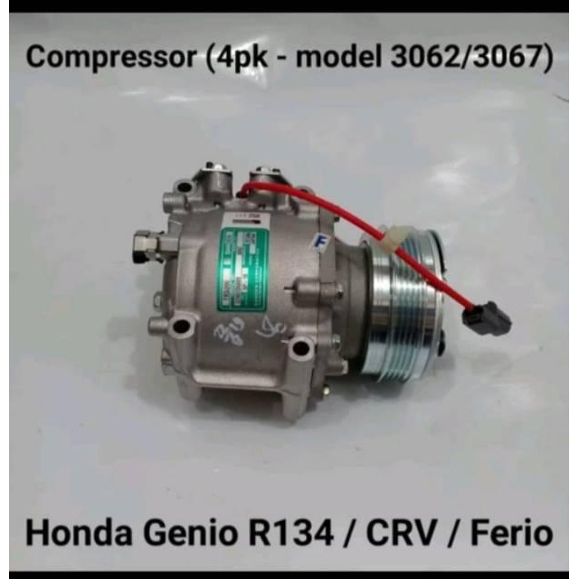 Jual Compressor Ac Mobil Honda Genio R134 / Crv Gen 1 / Ferio | Shopee ...
