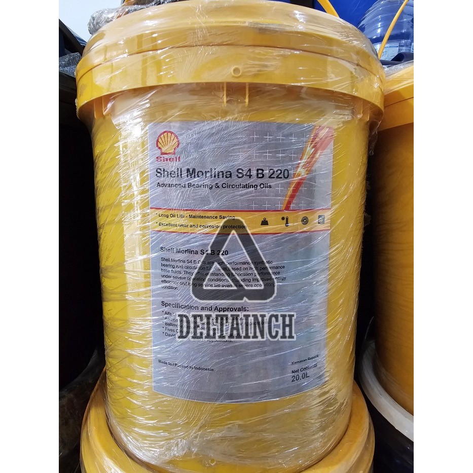 Jual Oli shell Morlina S4 B 220 - (Synthetic Circulating Oil - Pail ...