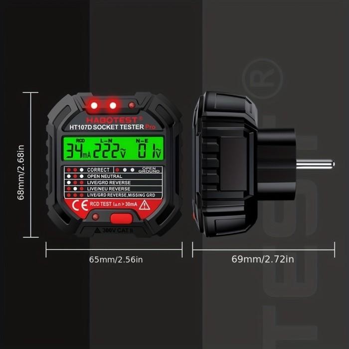 Jual Habotest Socket Tester Digital Gfci Socket Tester Otomatis 48V ...