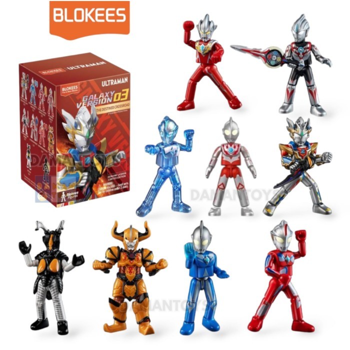 Jual Blind Box Blokees Ultraman Mebius Cosmos Ribut Delta Rise Mainan ...