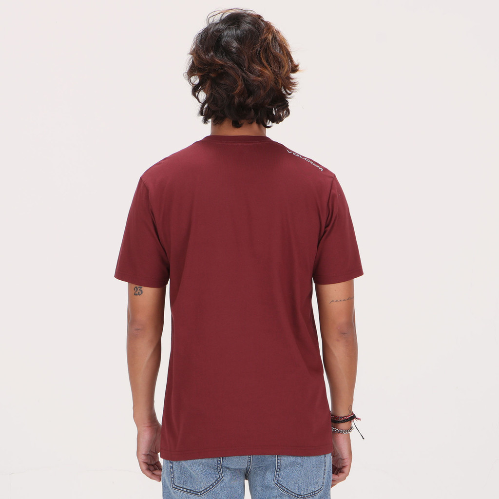 Jual VOLCOM - MSL SOLID POCKET SHORT SLEEVE TEE MERLOT | Shopee Indonesia