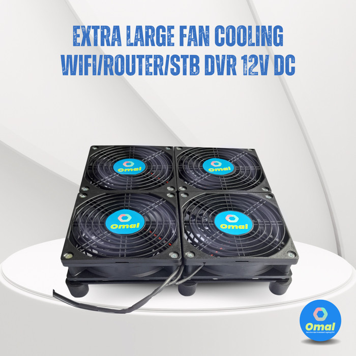 Jual Extra Large Fan Cooling Wifi Router STB DVR Kipas Pendingin 12v DC ...