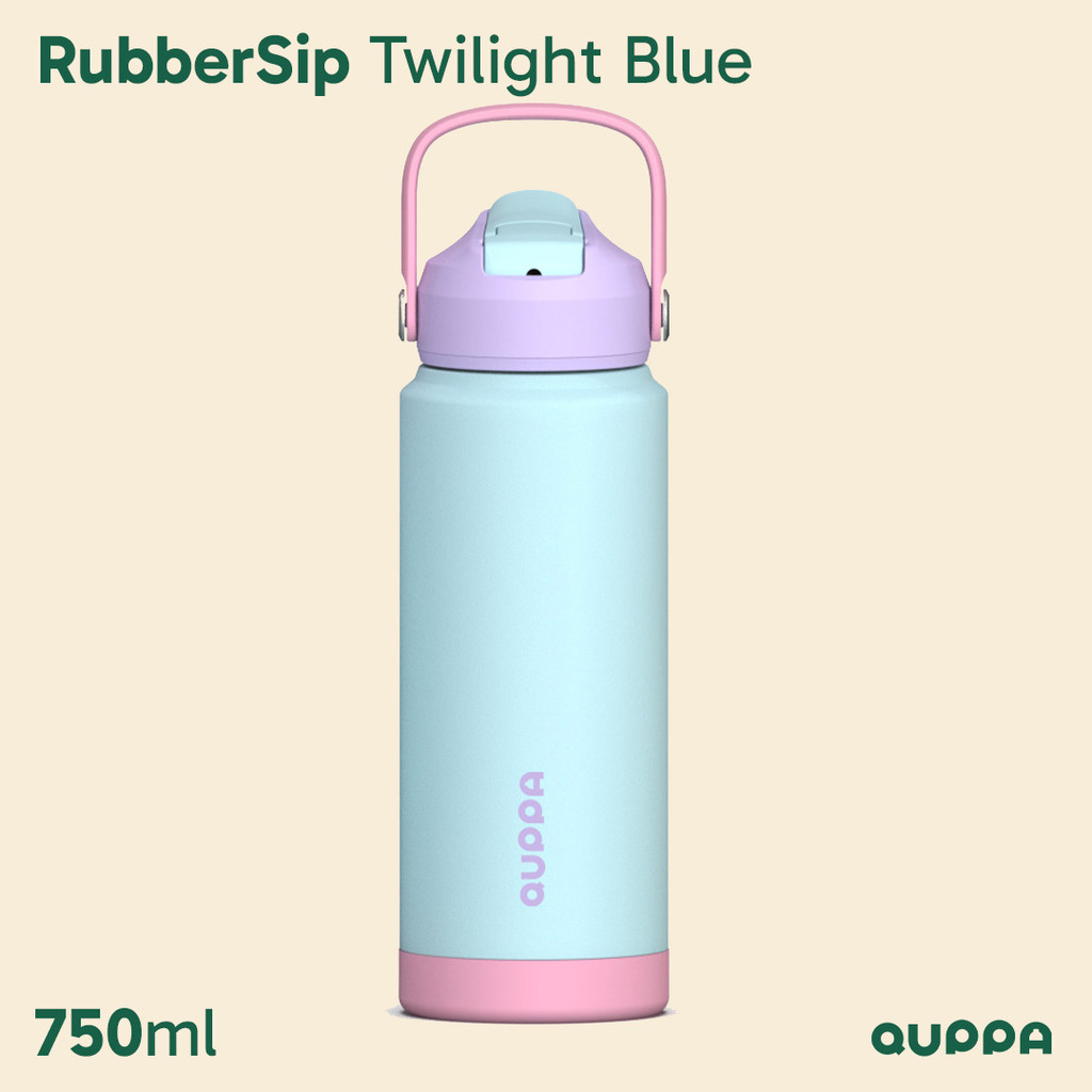 Jual Quppa RubberSip Twilight Blue 750ml Stainless Steel Bottle [ Cloud ...