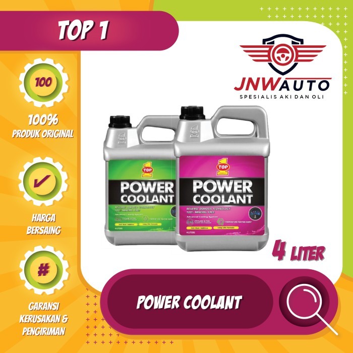 Jual RADIATOR COOLANT TOP 1 POWER COOLANT 4 LITER | Shopee Indonesia
