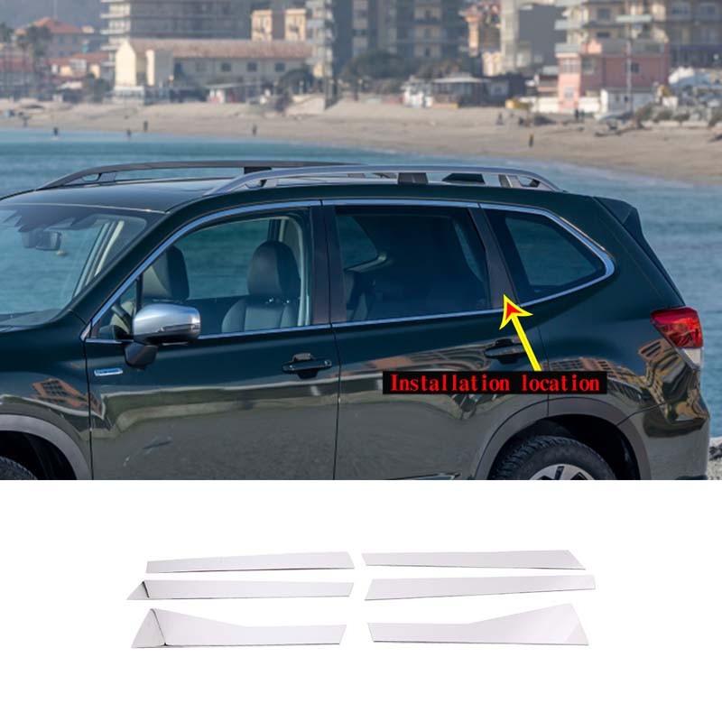 Jual Stainss Steel Car Central Midd Column PC Window Trims | Shopee ...