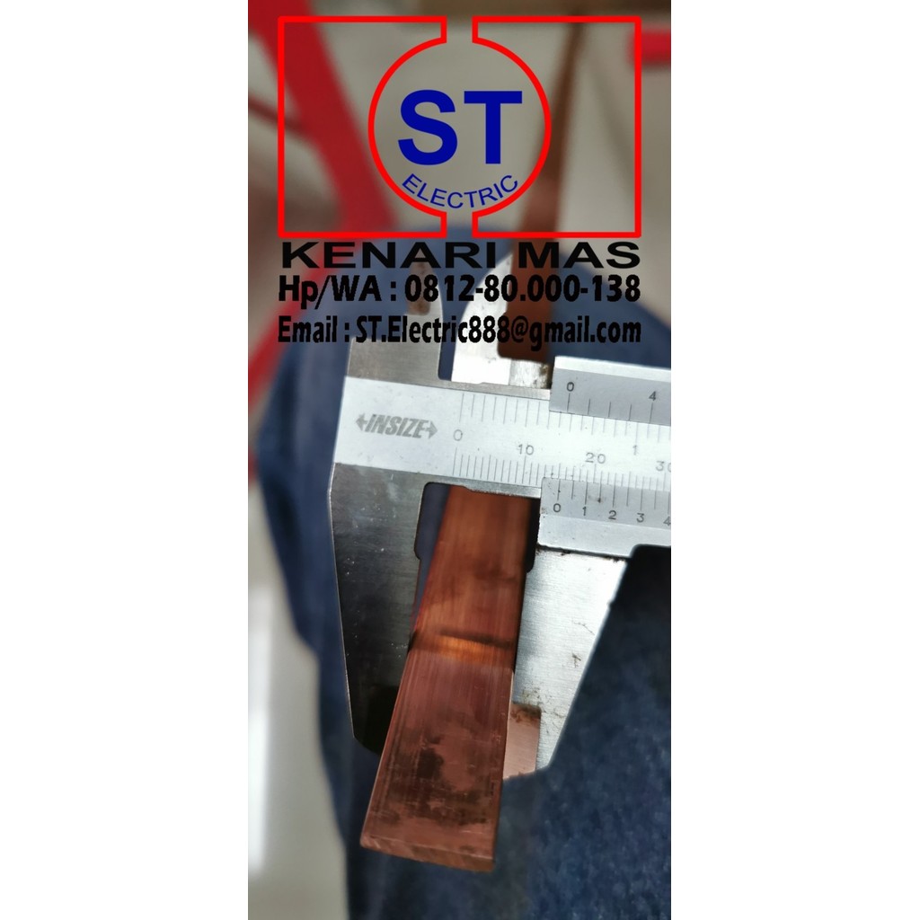 Jual Busbar Tembaga 3x20 Panjang 1Meter Tebal 3mm Lebar 20mm Rail ...