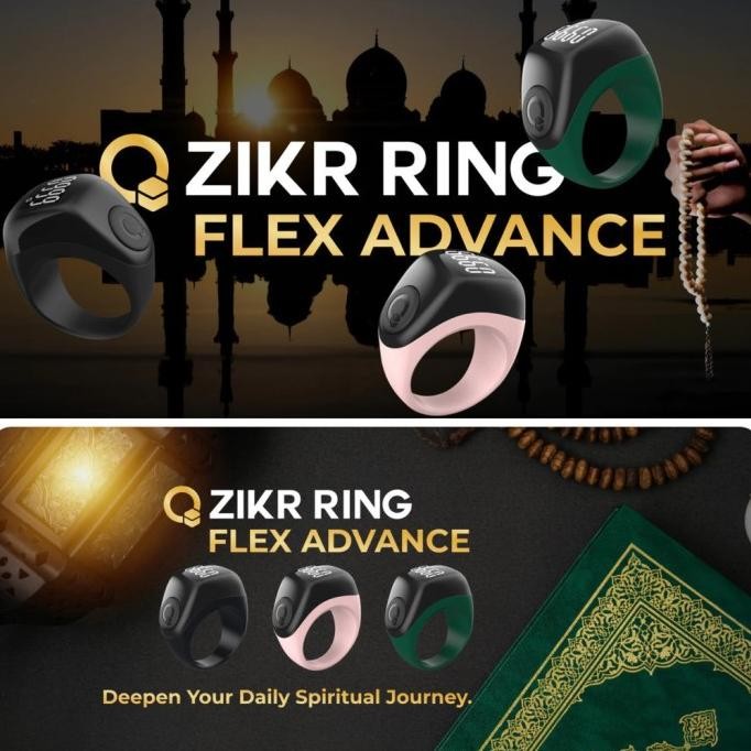 UMEOX Zikr Ring - Le Premier Smart Tasbih Connecté ! Compteur De Prières Et Rappels
