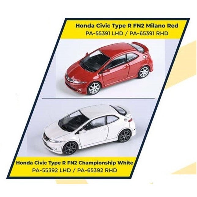 Jual PARA64 Honda Civic FN2 Type R Championship White Milano Red ...