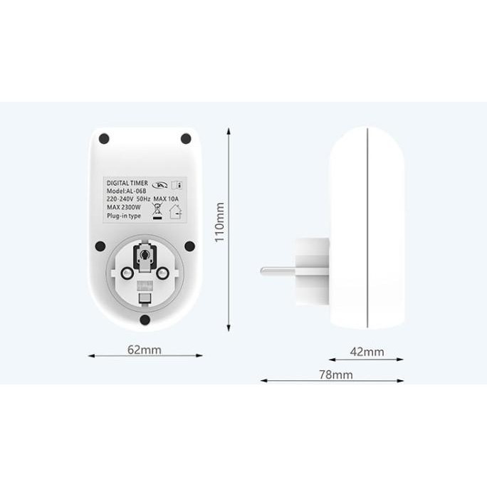 Jual Stop Kontak Timer Digital, Taff Digital Timer Switch, Charger ...