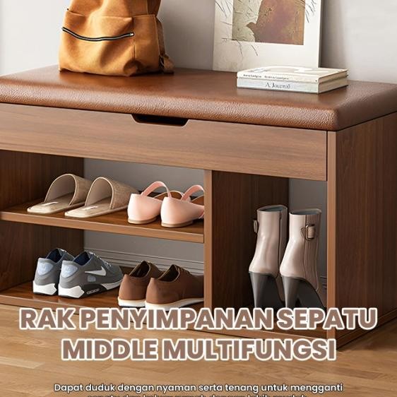 Jual Tempat Rak Sepatu Organizer Ra Shoes Bench Nimalis Aesthetic ...