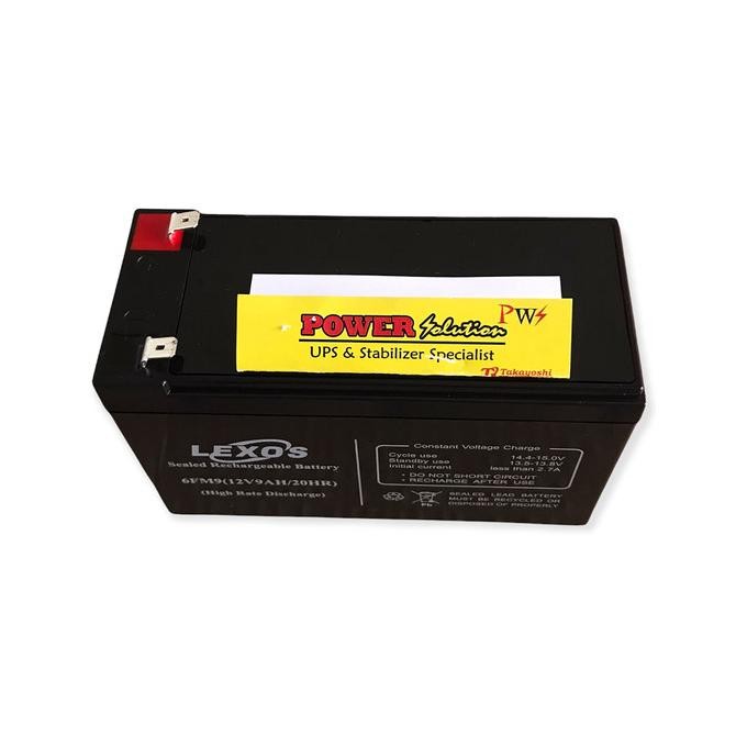 Jual Accu aki Baterai kering Battery Ups Lexos 6FM9 12v 9Ah | Shopee ...