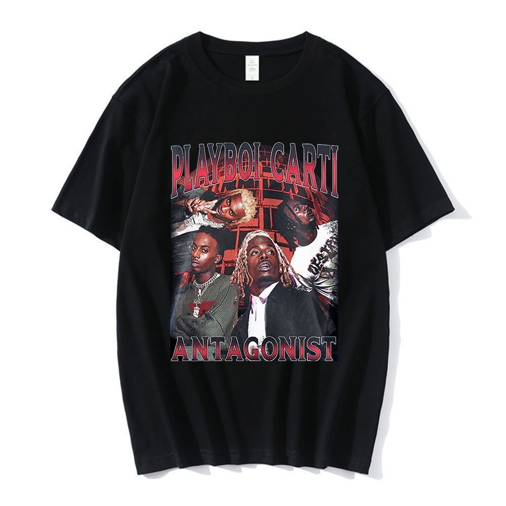 Jual Rapper Playboi Carti Kaos Grafis Antagonis Kaos Penggemar Konser ...