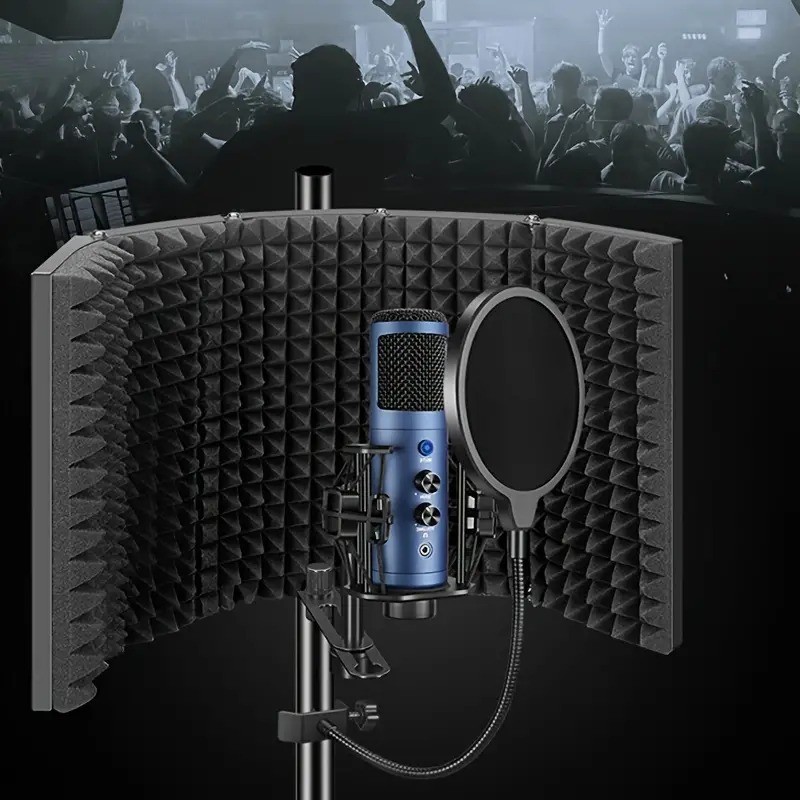 Jual Cardoid Microphone Wind Screen Noise Reduction Sound Insulation 5