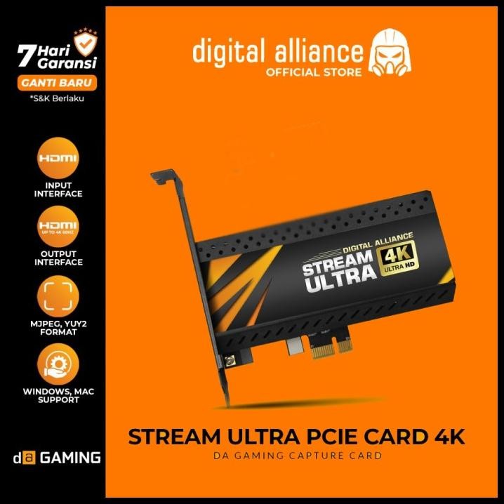 Jual Capture Card Digital Alliance Gaming 4K 2K 60Fps Live Streaming ...