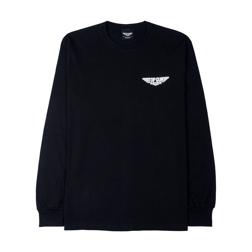 Jual COLLABS Long Sleeve - TOP GUN LOGO 2 - Black | Shopee Indonesia