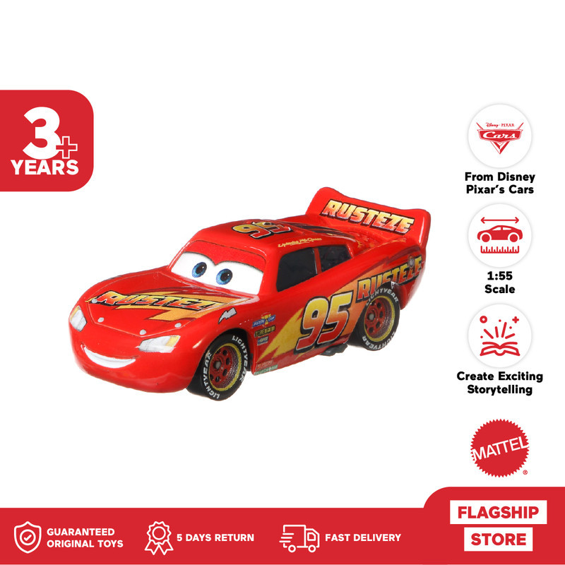 Jual Pixar Cars Rusteze Lightning McQueen - Mainan Mobil Balap | Shopee ...