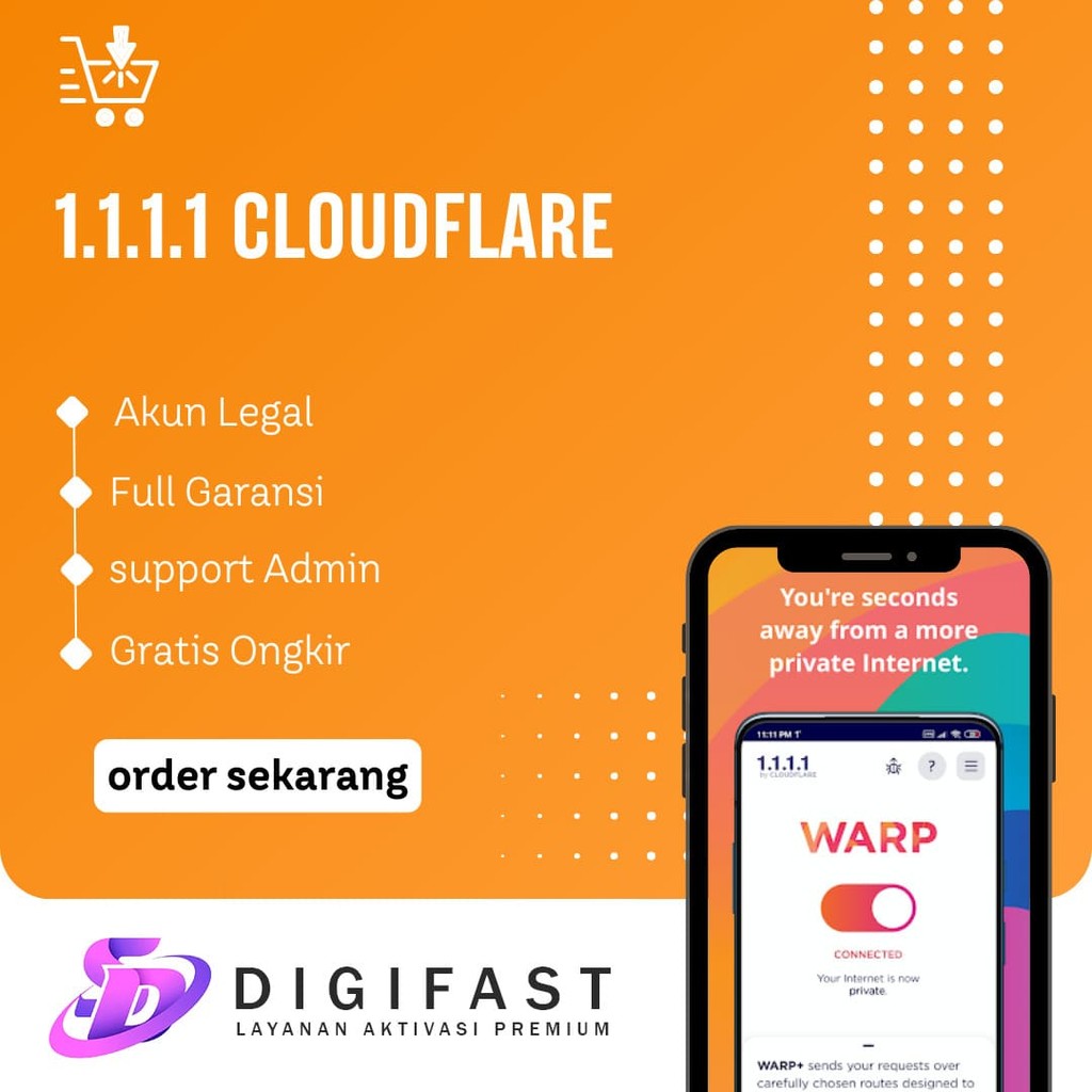 Jual cloudflare 1 1 1 1 warp vpn 12 000 tb premium license key 1