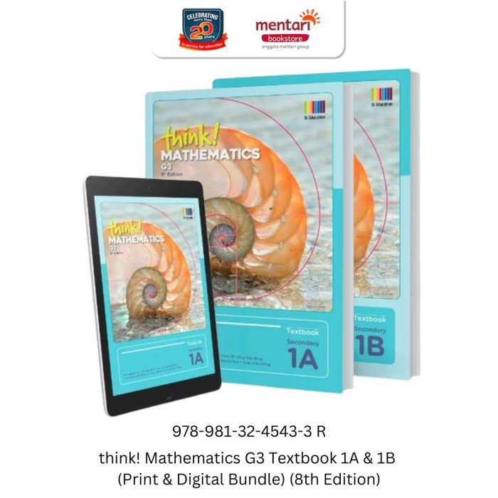 Jual Buku Matematika SMP - Think Mathematics 1 (8th Edition) Shinglee ...