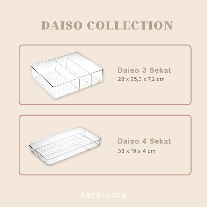 Jual Daiso - Drawer Organizer Laci Kotak Penyimpanan Dengan Sekat ...
