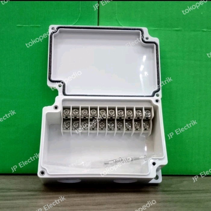 Jual Tibox Junction Box Panel ABS 75x110x40 mm Include 10 Terminal ...