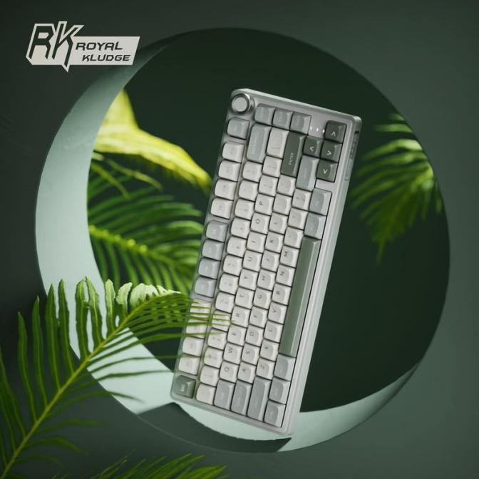 Jual NEW Royal Kludge RK R75 Mechanical Keyboard 75% Knob Gasket Mount ...