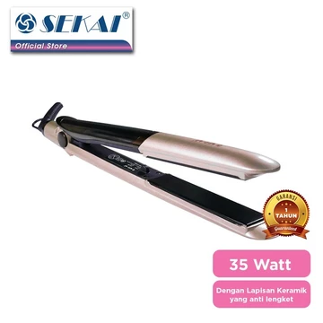 SEKAI Catokan Rambut Hair Curler Hair Straightener Anti Lengket Auto Temperature HS 262