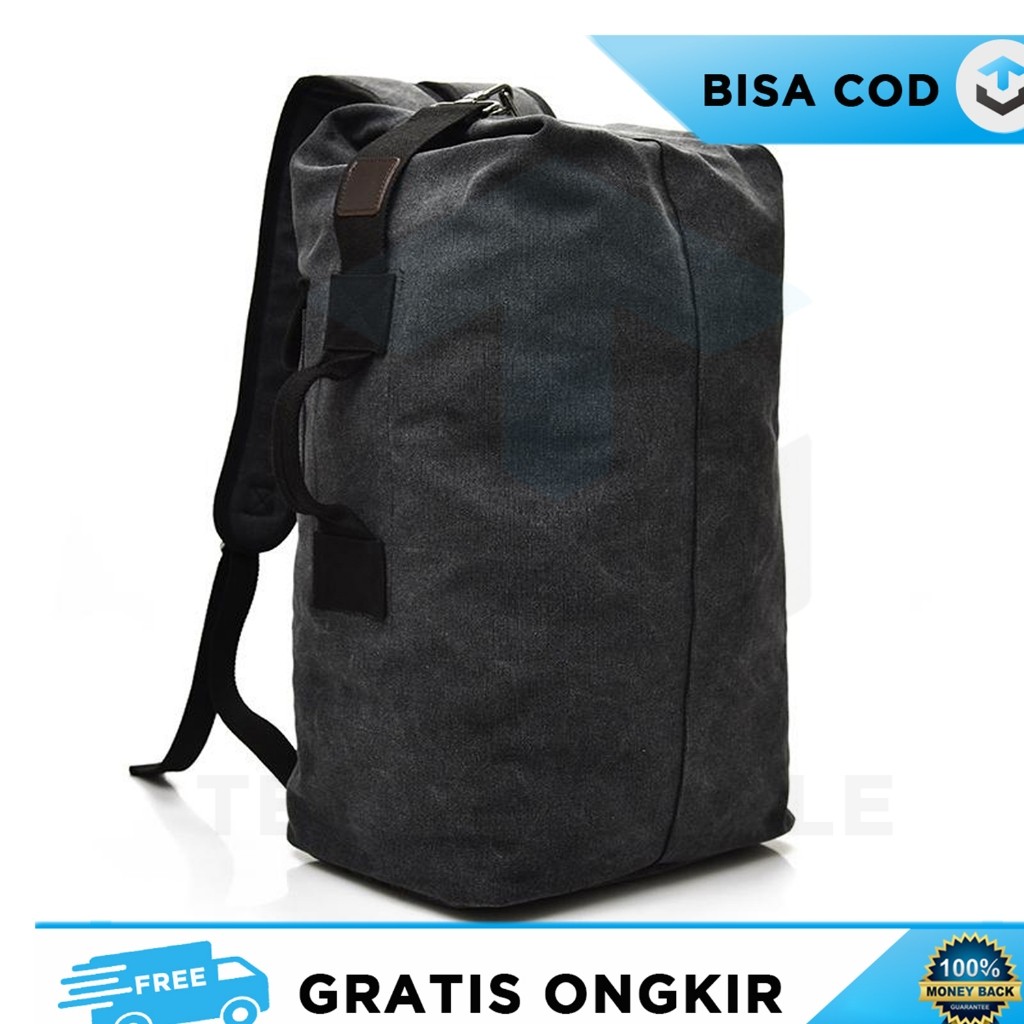Jual BACKPACK KAIN KANVAS CLASSIC DESAIN TAS PUNGGUNG TAS JINJING ...