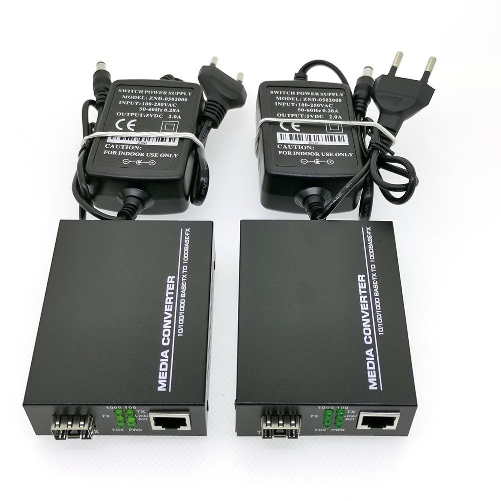Jual 2PCS konverter SFP Fiber ke RJ45 gigabit SFP GPON/OLT media ...